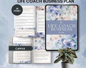 business plan template for life coaching Start-Up life coaches strategy roadmap business proposal coaching business planner canva editable