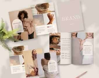 Lookbook Template Canva Fashion Product Catalog Holiday Gift