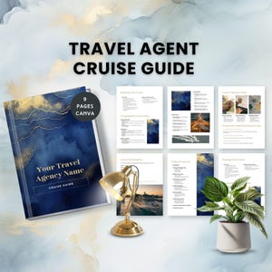 travel agent cruise guide template cruise ship vacation planner first time cruise proposal travel booking advisor itinerary canva editable