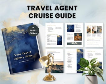 travel agent cruise guide template cruise ship vacation planner first time cruise proposal travel booking advisor itinerary canva editable