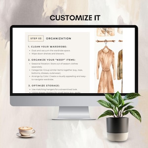 Wardrobe Checklist Closet Declutter Planner Closet Organization ...