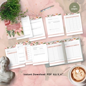senior care planner Caregiving Checklist printable elderly daily log for family caregiver home health nurse journal log instant download