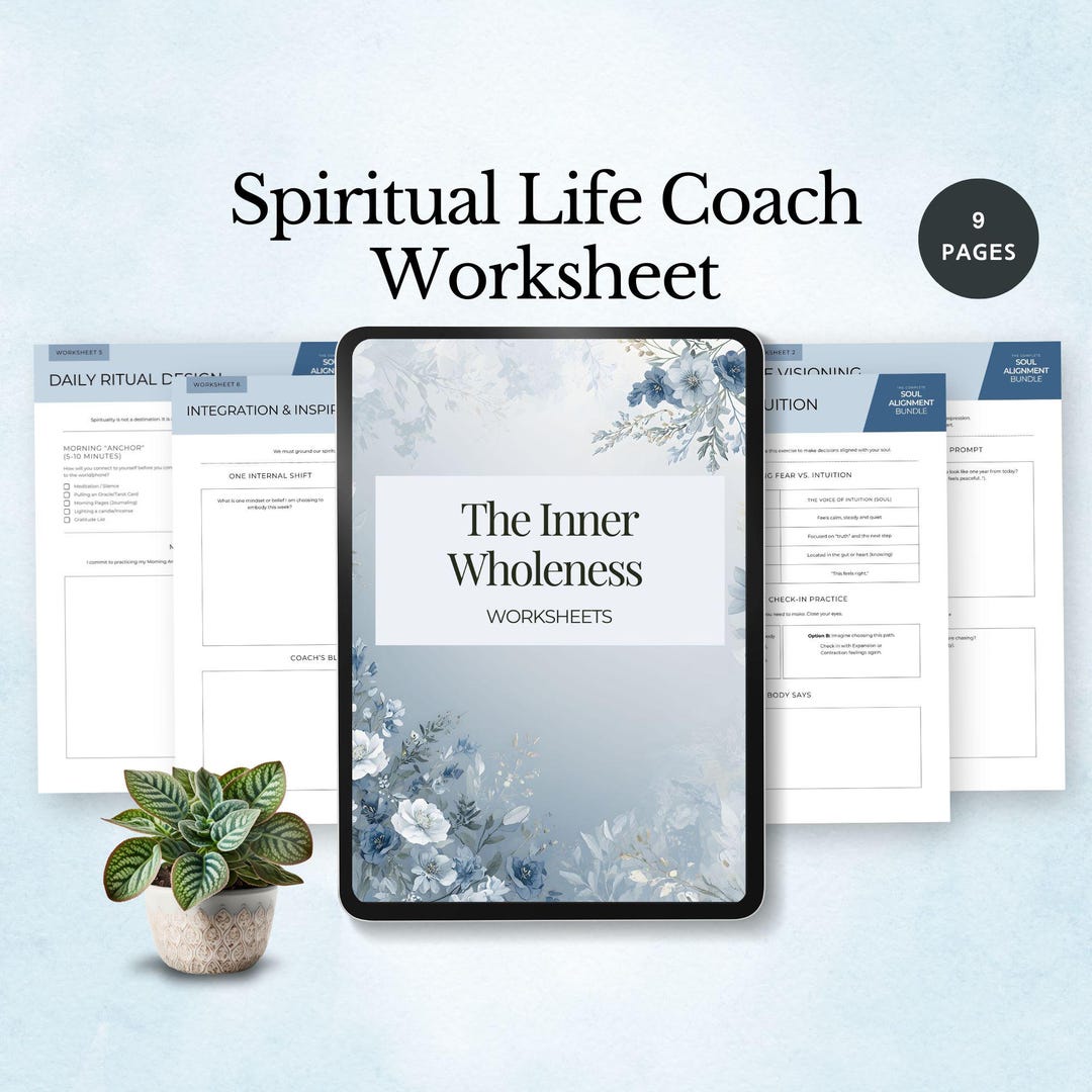 Spiritual Life Coach Worksheet Shadow Work Journal Self Discovery ...