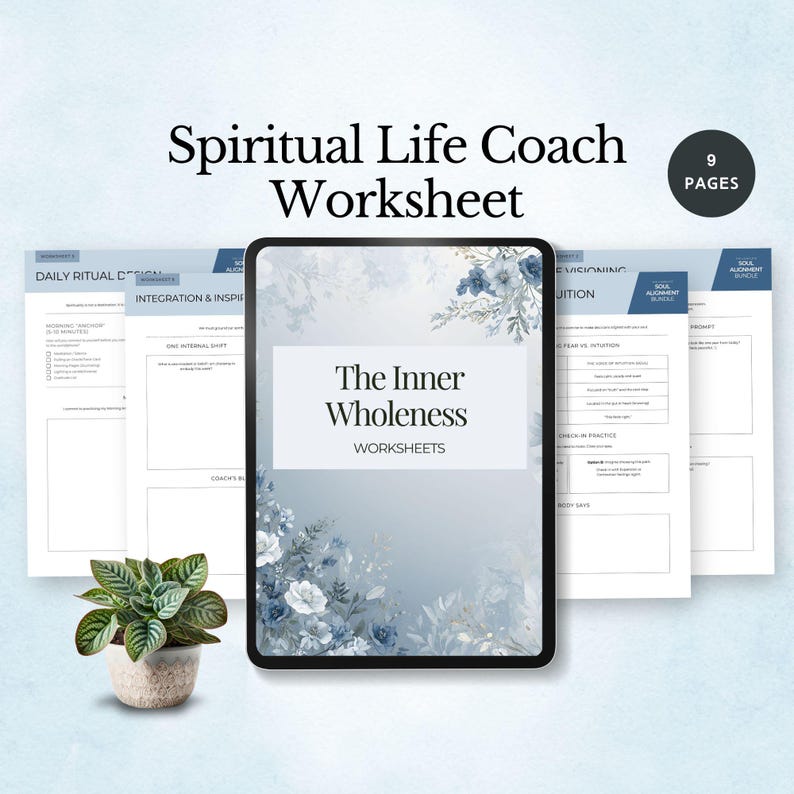 Spiritual Life Coach Worksheet Shadow Work Journal Self Discovery ...