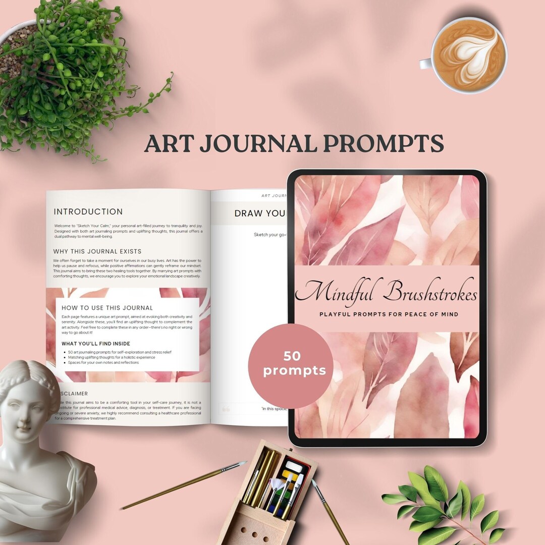 Art Journal Prompts Journal Printables Words Mental Health Diary Stress ...