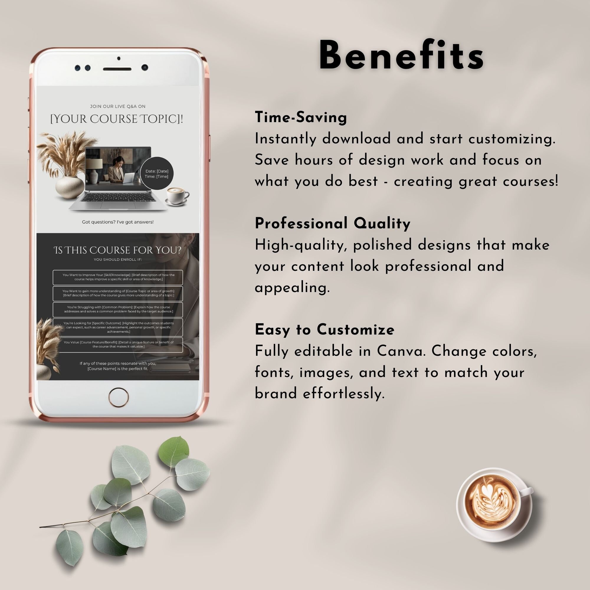 Course Blog Posts Course Creator Instagram Posts Online Course Social Media Marketing ...