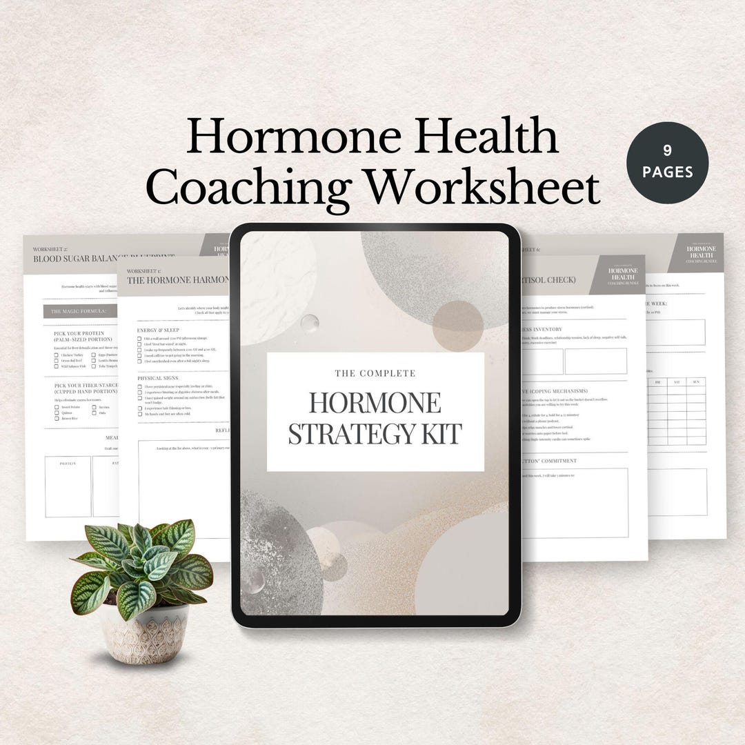 Hormone Health Coaching Worksheet Women Hormone Balance Planner Peri ...