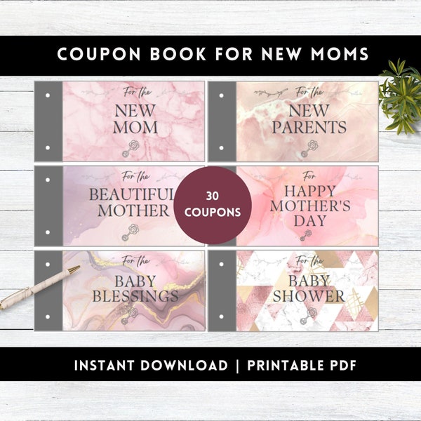 New Mom Coupon Book Etsy