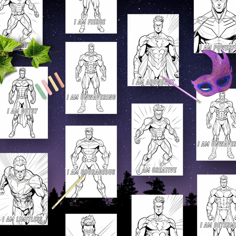 Heroes Coloring Pages Hero Coloring Sheet for Kid Coloring Book Comic ...