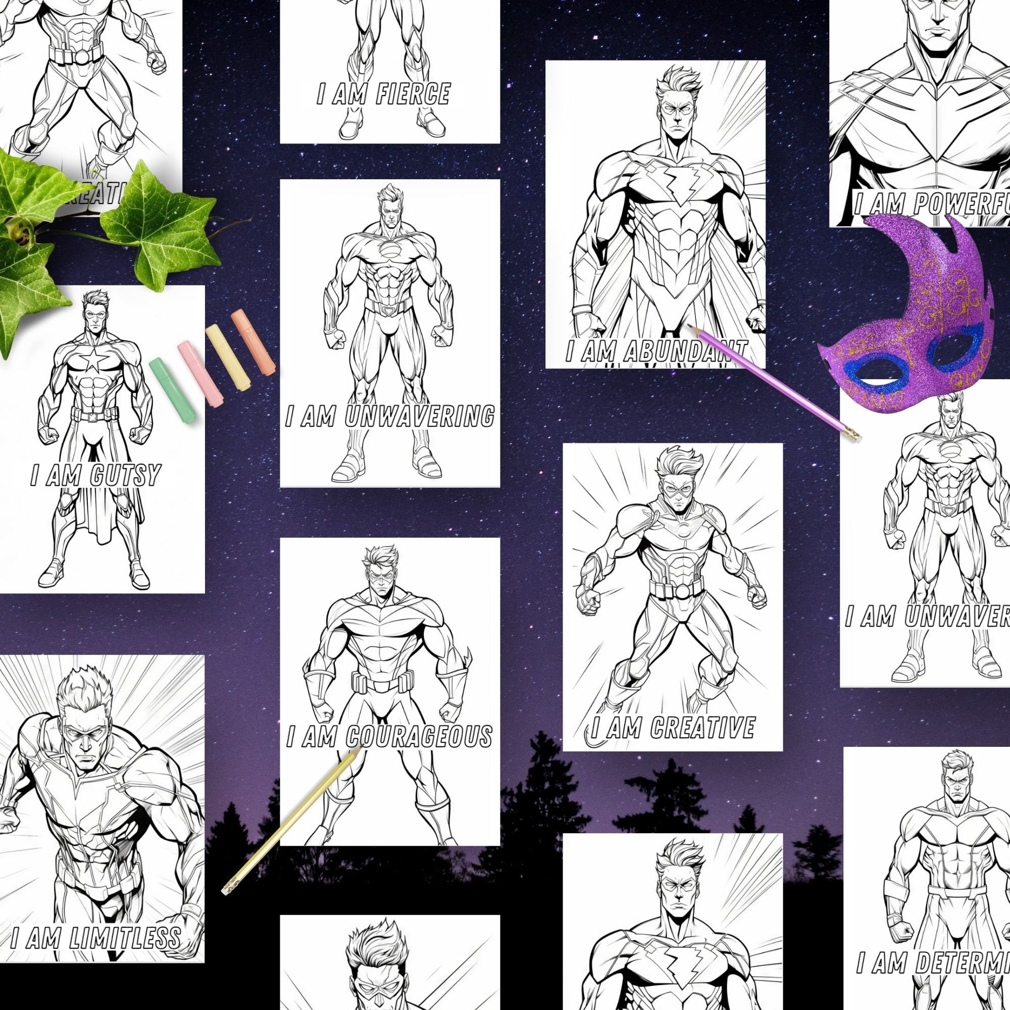 Heroes Coloring Pages Hero Coloring Sheet for Kid Coloring Book Comic ...