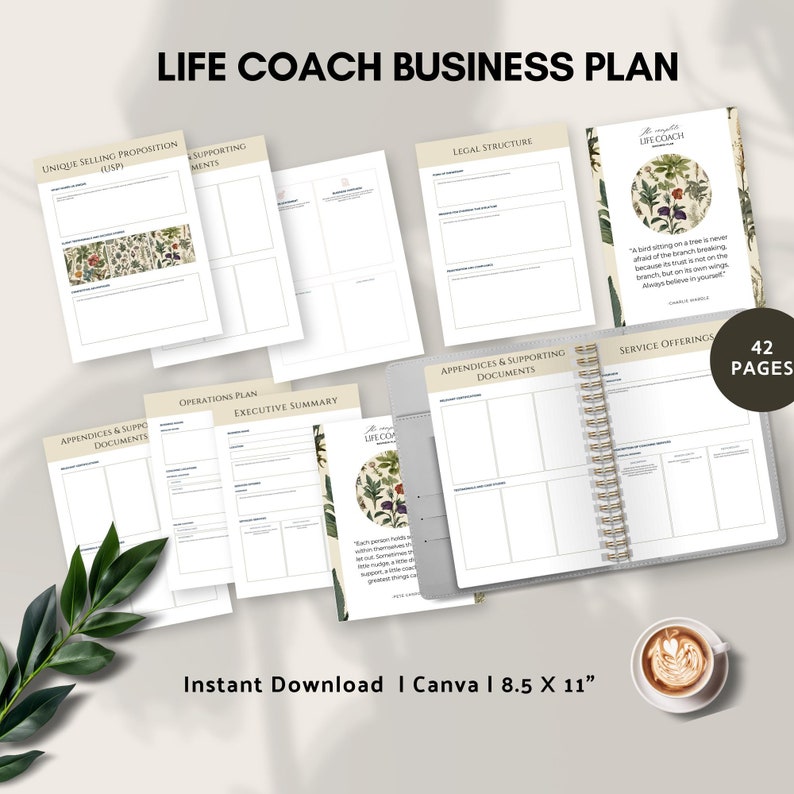 Life Coach Marketing Plan Business Plan Template for Life Coaching ...