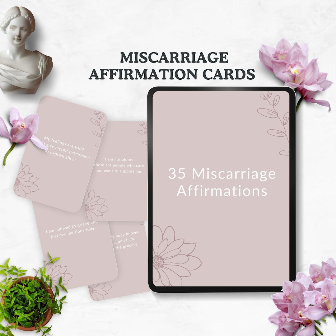 miscarriage-affirmation-cards-pregnancy-loss-baby-positive-quote-grief