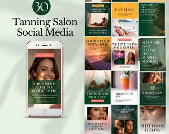 salon de bronzage médias sociaux post bronzage par pulvérisation instagram contenu de salon de beauté faux bronzage artiste promo transat modèle marketing toile fait pour vous
