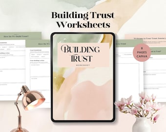 building trust worksheet marriage counseling workbook relationship coaching tool couples therapy printable conflict resolution activities