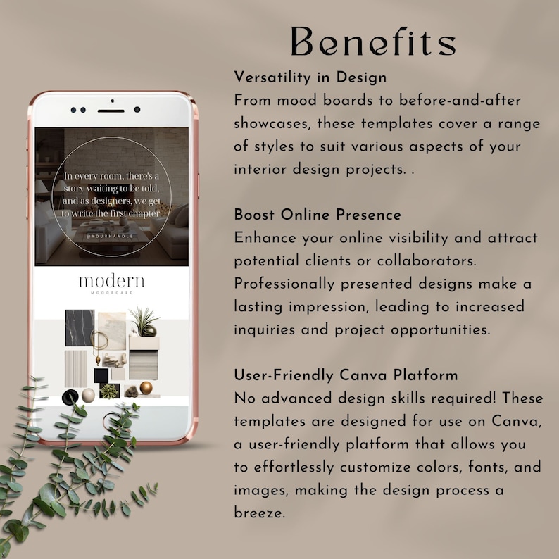 Social Media Templates for Interior Designer Social Media Post Canva ...