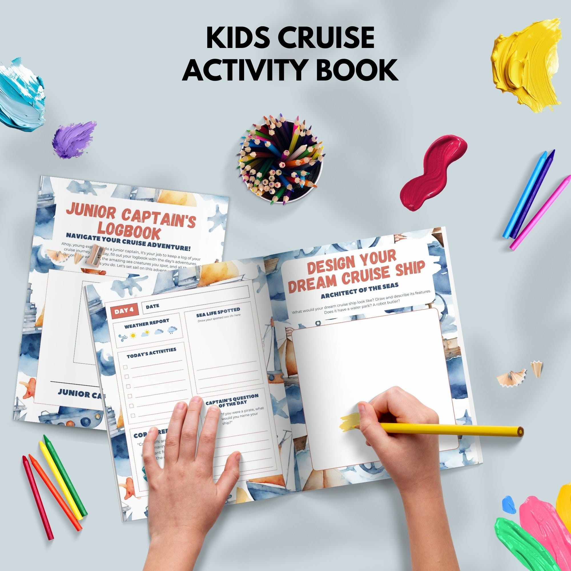 Kids Cruise Activity Book Adventure Journal Travel Memory Printable ...