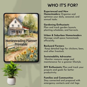 the ultimate homestead planner 2024 digital homestead planner printable garden journal homesteading organizer farm planner editable PDF