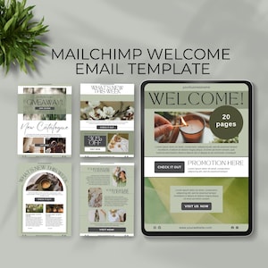 mailchimp template download welcome e-mail template canva email marketing email boutique campaign Newsletter Blogger design DIY editable