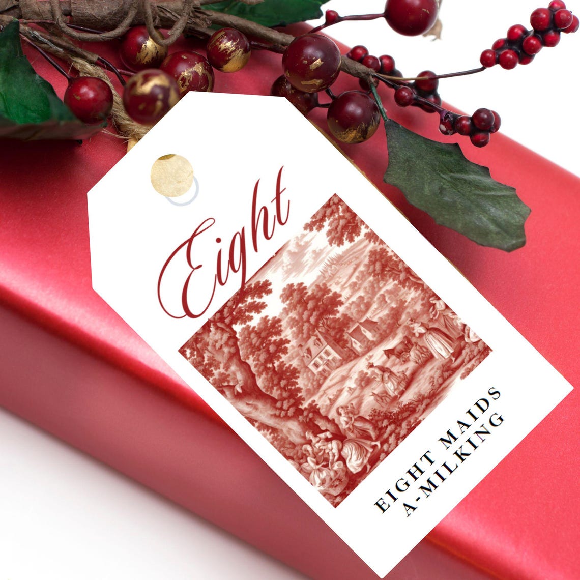 12 Days of Christmas Gift Tags Twelve Days Christmas Card Printable ...