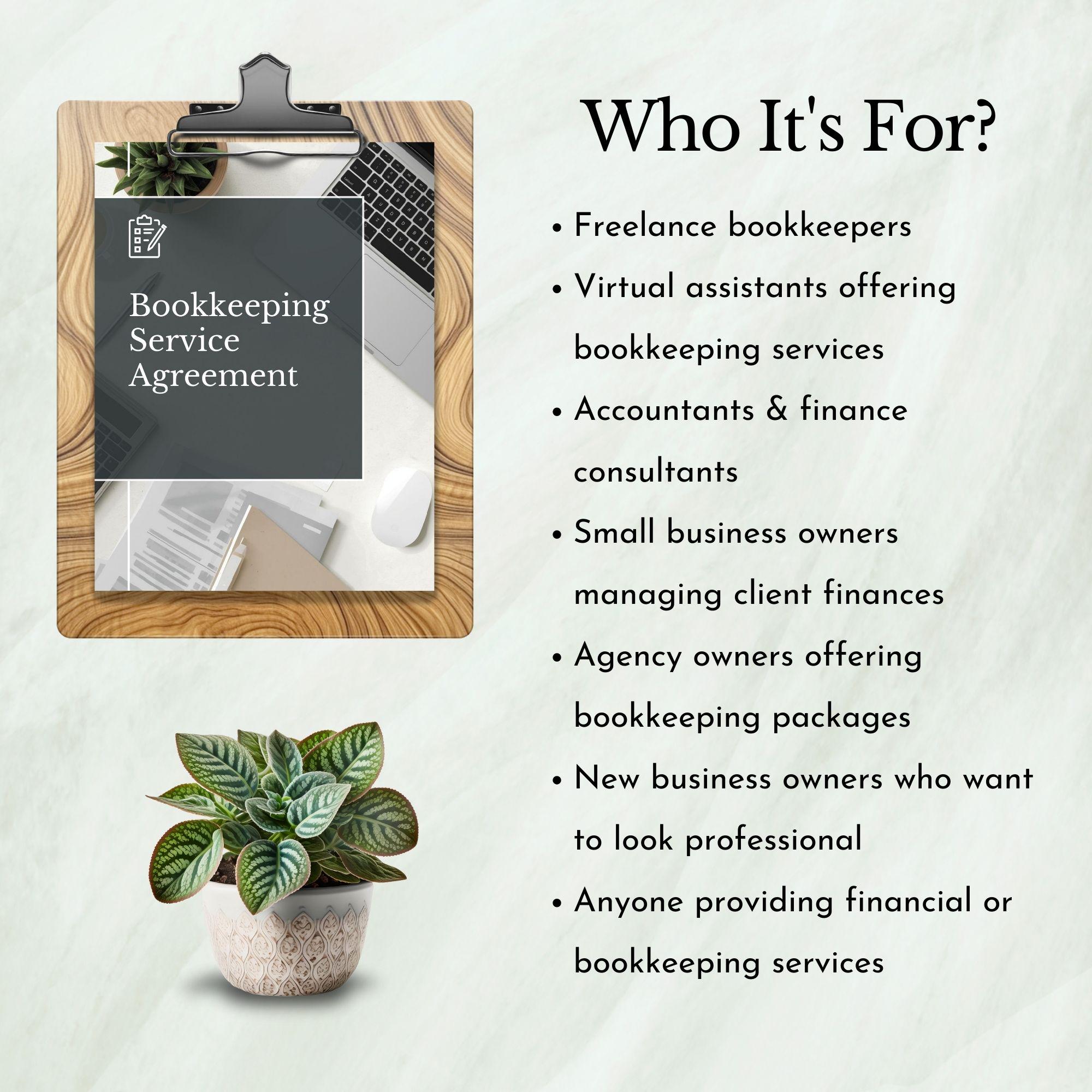Bookkeeping Service Agreement Template Virtual Accounting Small ...