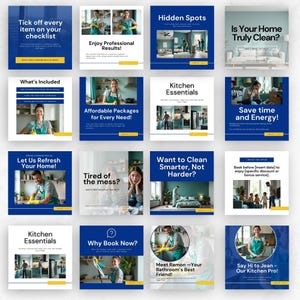 Cleaning Business Instragram Templates Professional Cleaning Service