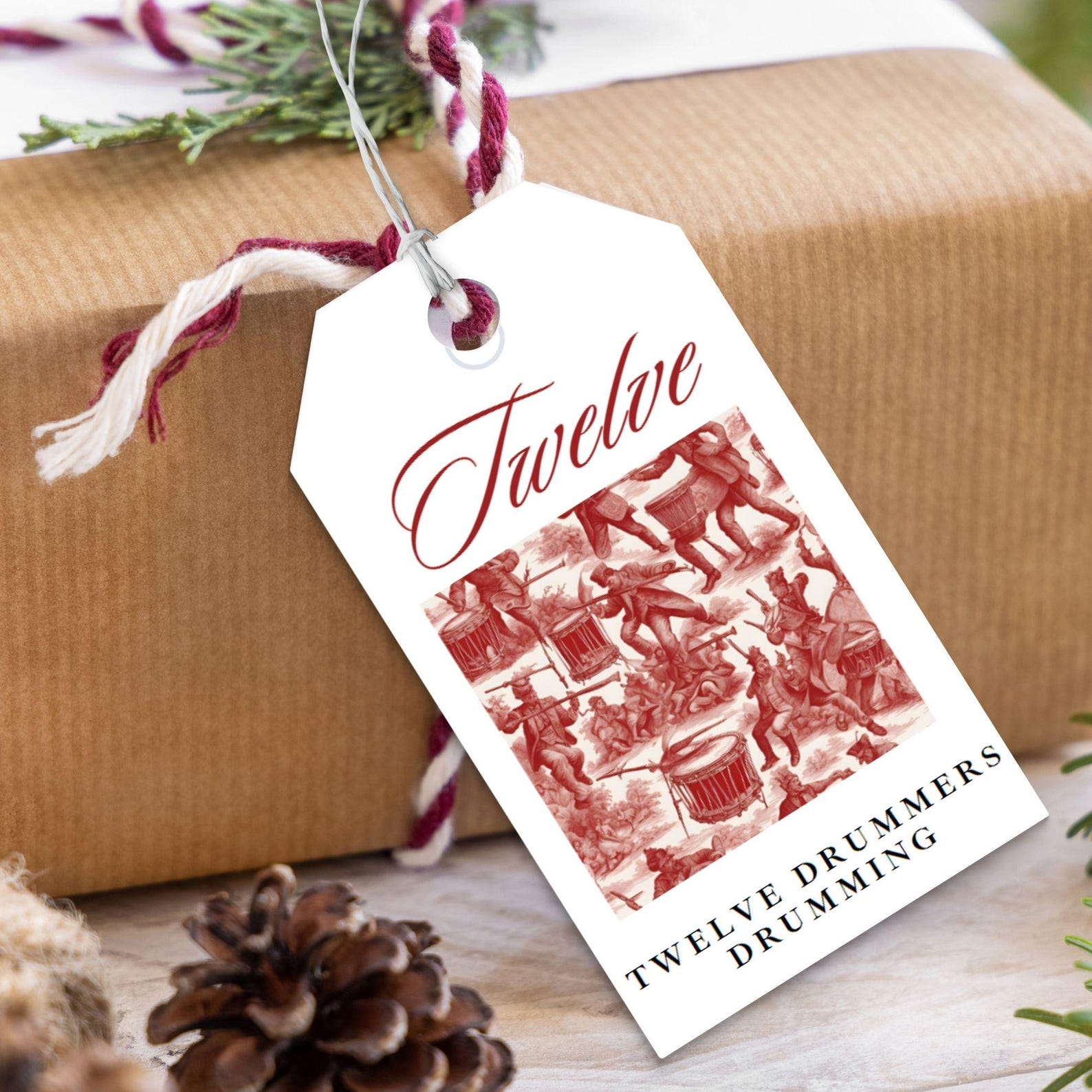 12 Days of Christmas Gift Tags Twelve Days Christmas Card Printable ...