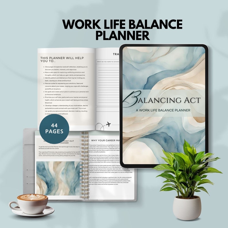Work Life Balance Planner Productivity Plan Printable Journalling ...