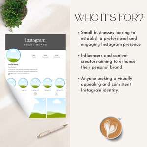 instagram brand identity canva template IG brand kit social media branding strategy for consistent cohesive feed Editable Instant Download