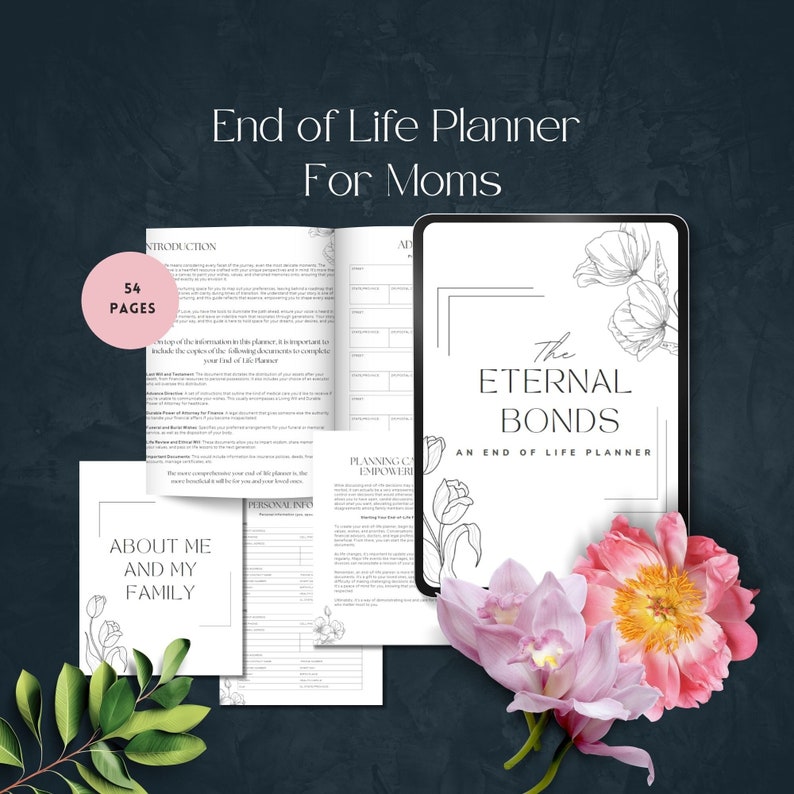 End of Life Planner Printable What If Emergency Binder Important ...