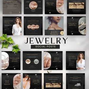 Social Media Template for Jewelry Business Instagram Template Post ...