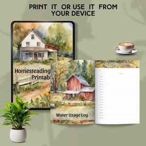 the ultimate homestead planner 2024 digital homestead planner printable garden journal homesteading organizer farm planner editable PDF
