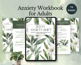 anxiety workbook for adults emotional Regulation Tracker stress relief coping skill worksheet mental health guide self care tool wellness