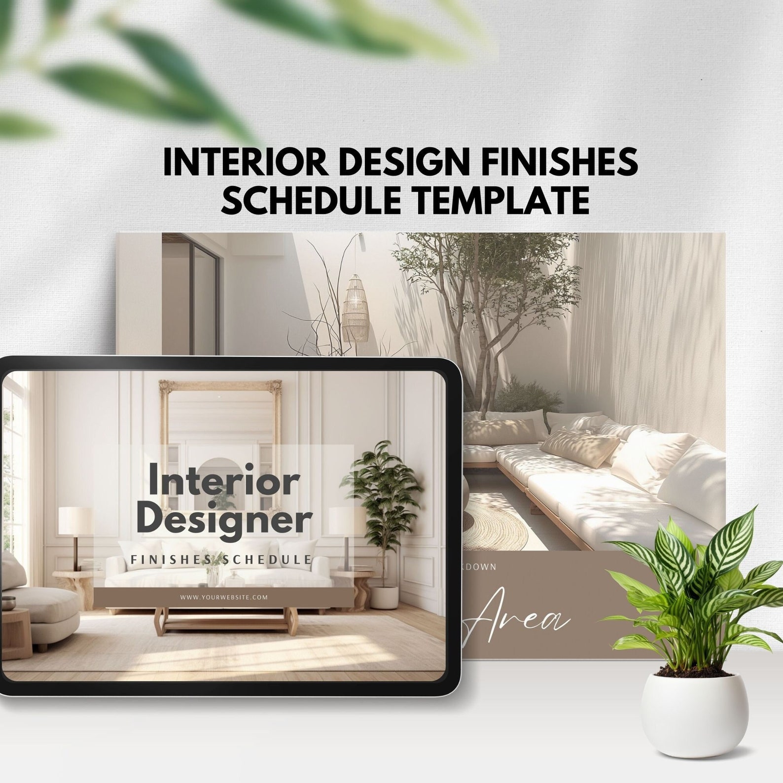 Interior Design Finish Schedule Template Fixtures for Interior Designer ...