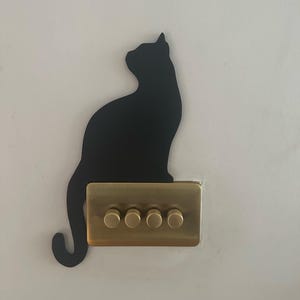 Curious Cat Türdekoration | Süße Katzen Deko / Wandkunst | Neugierige Katze sitzt auf der oberen Ecke des Türrahmens / der Tür | Geschenk für Katzenliebhaber