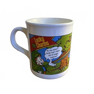 Lucky Charms Mug Colour Changing Vintage Cup Cereal Merchandise Ceramic Retro