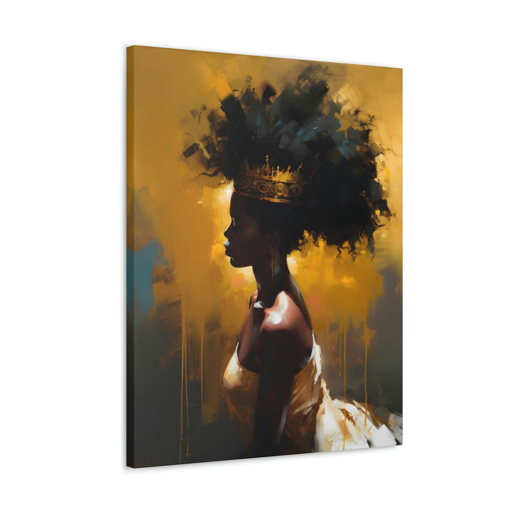 BLACK QUEEN Wall ART, Black Queen Art, Africa Wall Art, Queen Art