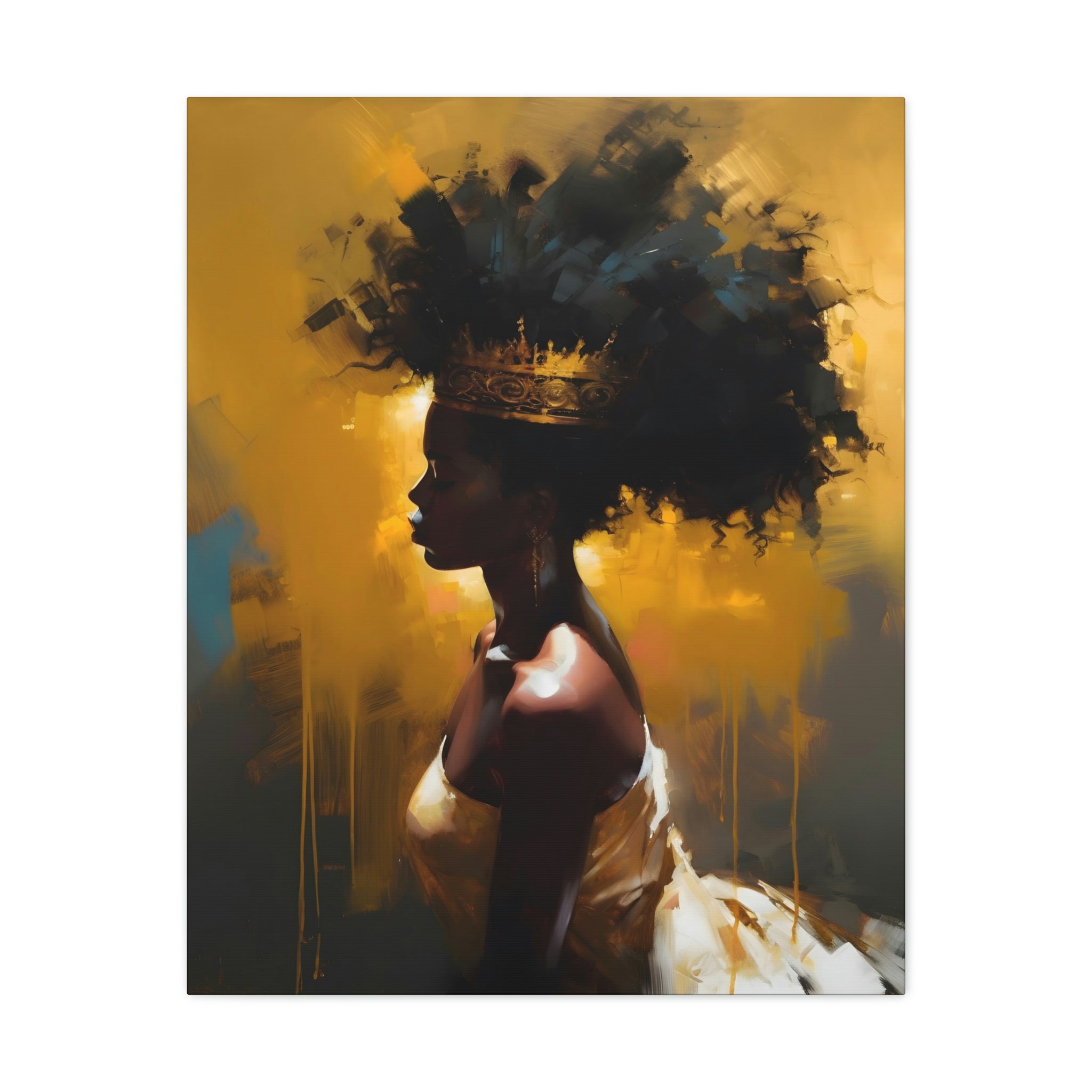 BLACK QUEEN Wall ART, Black Queen Art, Africa Wall Art, Queen Art