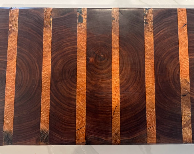 Black Walnut-White Oak Inlay Cutting Board