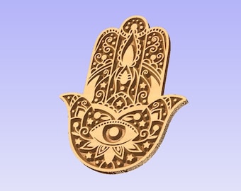 Fatimas Hand Vector Files, CNC, Laser, SVG, DXF, Aspire, Vectric, Hamsa, Turkish eye, Evil Eye, Fatima, God, Protection
