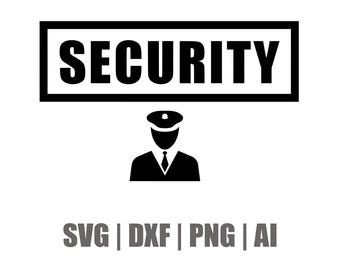 Security SVG, DXF, Ai, Psd, Png, Vector, Decals, Cricut