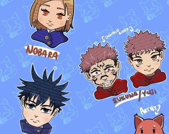 Cute chibi Jujutsu Kaisen Anime Epoxy Acrylic Keychains Cute Anime Keychain weeb gifts for her, him - BOGO Sale, see description