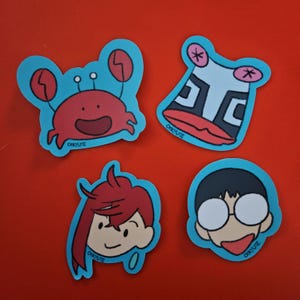 Handmade 2.5&quot; Dandadan Season 1 Ending Matte Stickers, Cute Anime Stickers