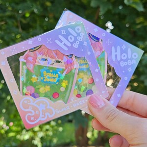 Spy x Family Anya Cute 3&quot; Bubble Tea Holographic Vinyl Sticker