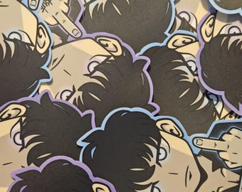 Chibi Solo Leveling 6" Handmade Jinwoo Car Sticker/Decal Waterproof Vinyl , Funny Webtoon Anime Car Decal