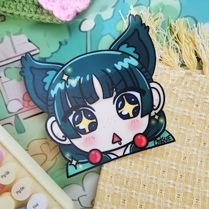 Kawaii 5&quot; Handmade Apothecary Diaries MaoMao Cat Car Sticker/Decal, Waterproof Vinyl , Anime Car Decal