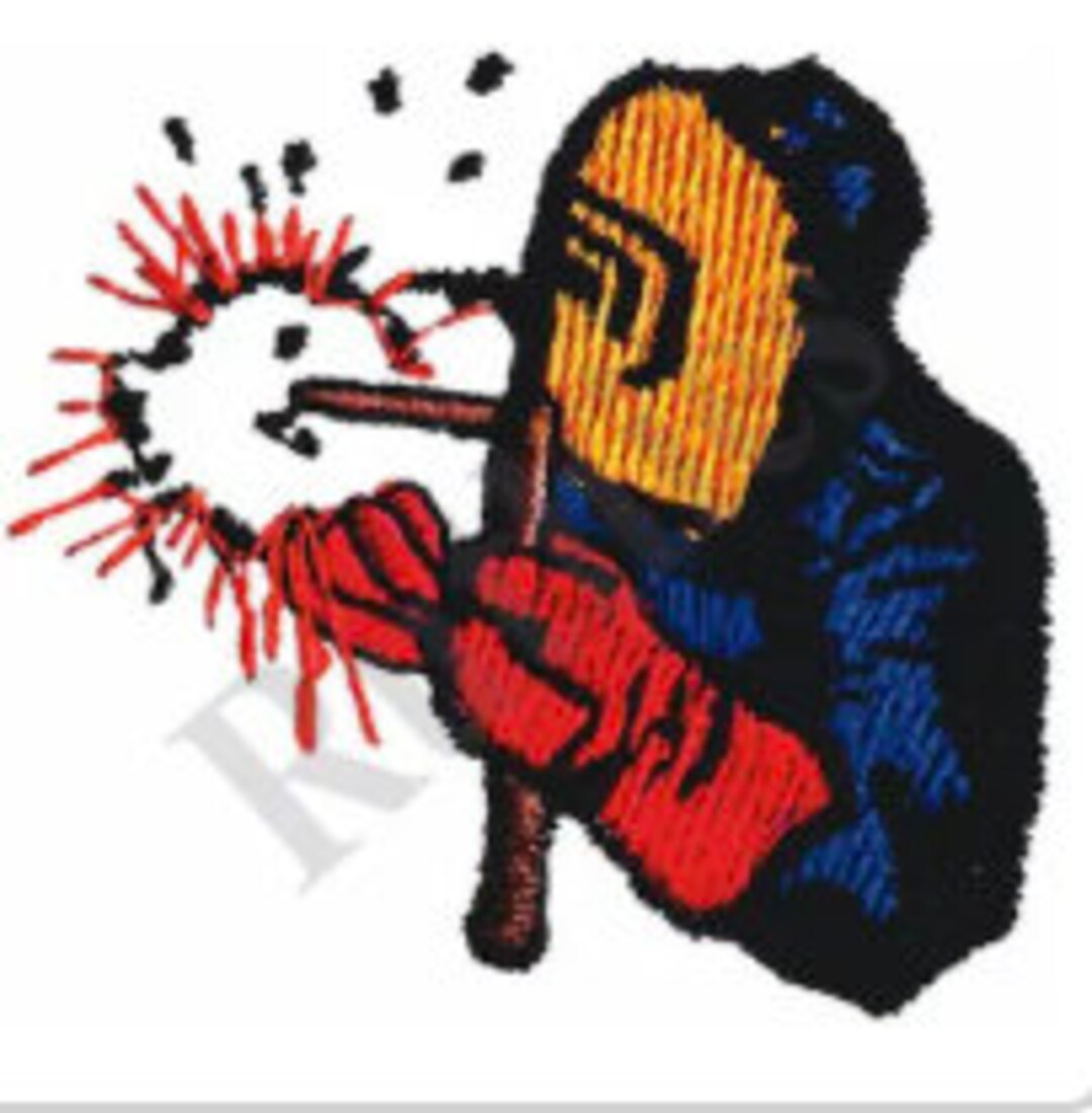 Welder Embroidery Machine Design/ Welder Embroidery File Instant Download Etsy