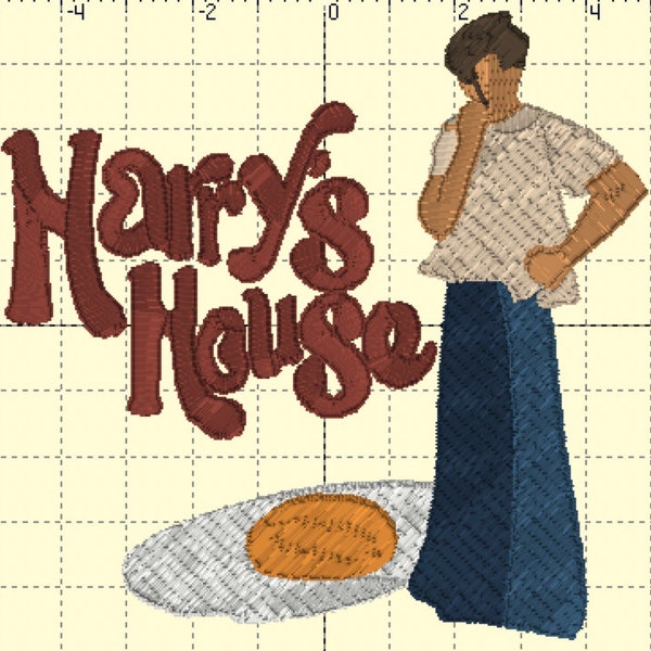 Harry's house machine design Harry's house embroidery file harry styles embroidery instant download