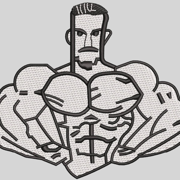 Chris bumstead machine file Cbum embroidery file- instant download