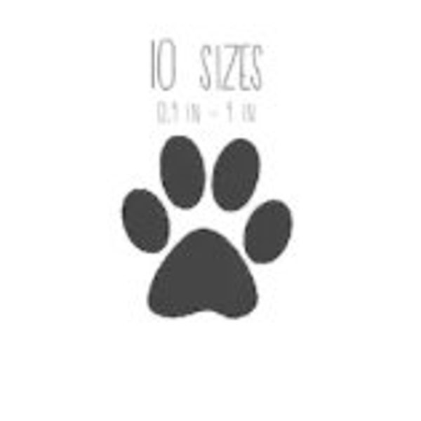 Paw print machine design/ Paw print embroidery file- instant download