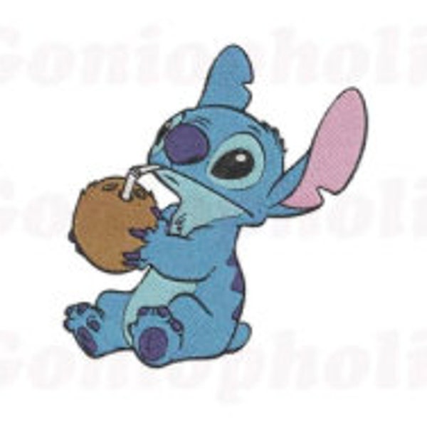 Lilo and stitch filled embroidery design- 3 sizes: 4x4, 5x7, 6x10- instant download